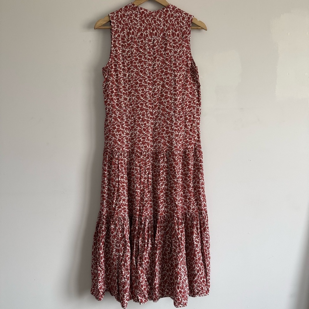 Chaps Red Floral Maxi Dress - Picture 2 of 12
